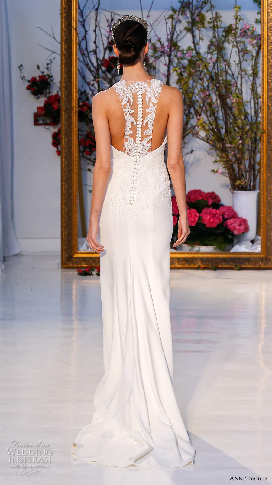 anne barge spring 2017 bridal sleeveless illusion jewel sweetheart neckline embellished bodice elegant sheath wedding dress racer back sweep train (016) bv