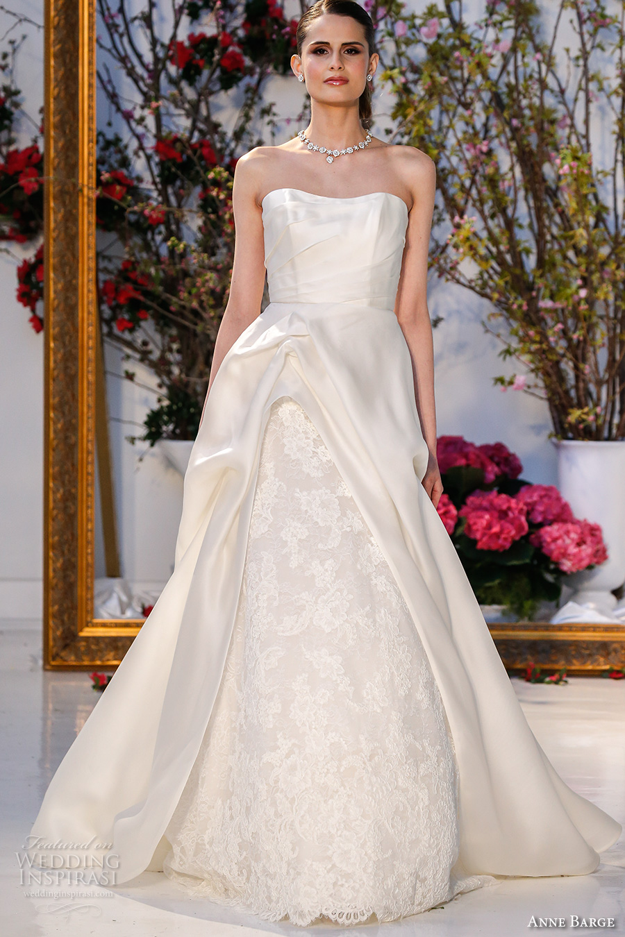 anne barge spring 2017 bridal sleevless strapless semi sweetheart neckline beautiful a line gathered wedding dress chapel train (003) mv anne barge spring 2017 bridal sleevless strapless semi sweetheart neckline beautiful a line gathered wedding dress chapel train (003) mv