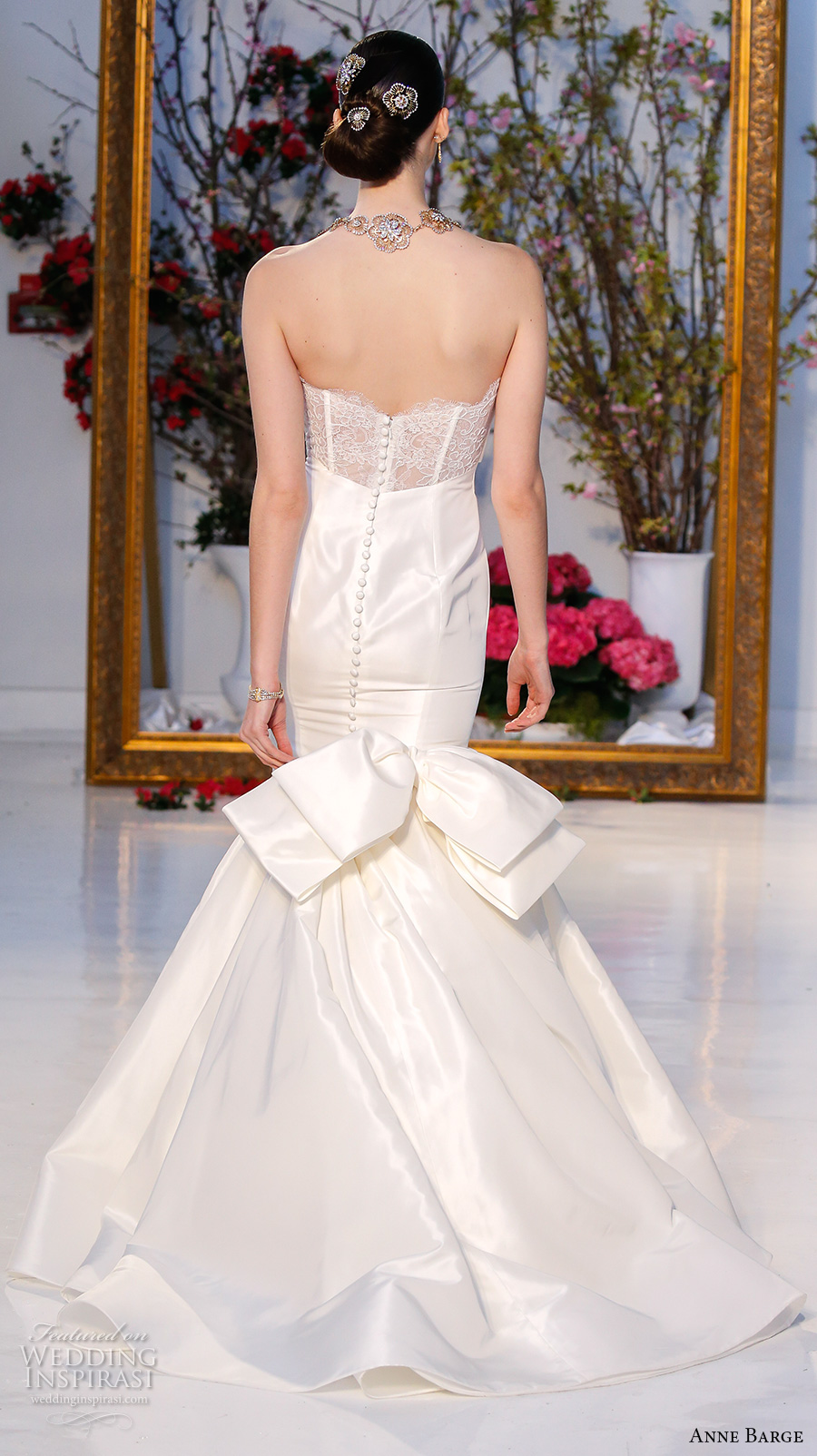 anne barge spring 2017 bridal strapless semi sweetheart neckline elegant satin mermaid wedding dress chapel train (007) bv anne barge spring 2017 bridal strapless semi sweetheart neckline elegant satin mermaid wedding dress chapel train (007) bv