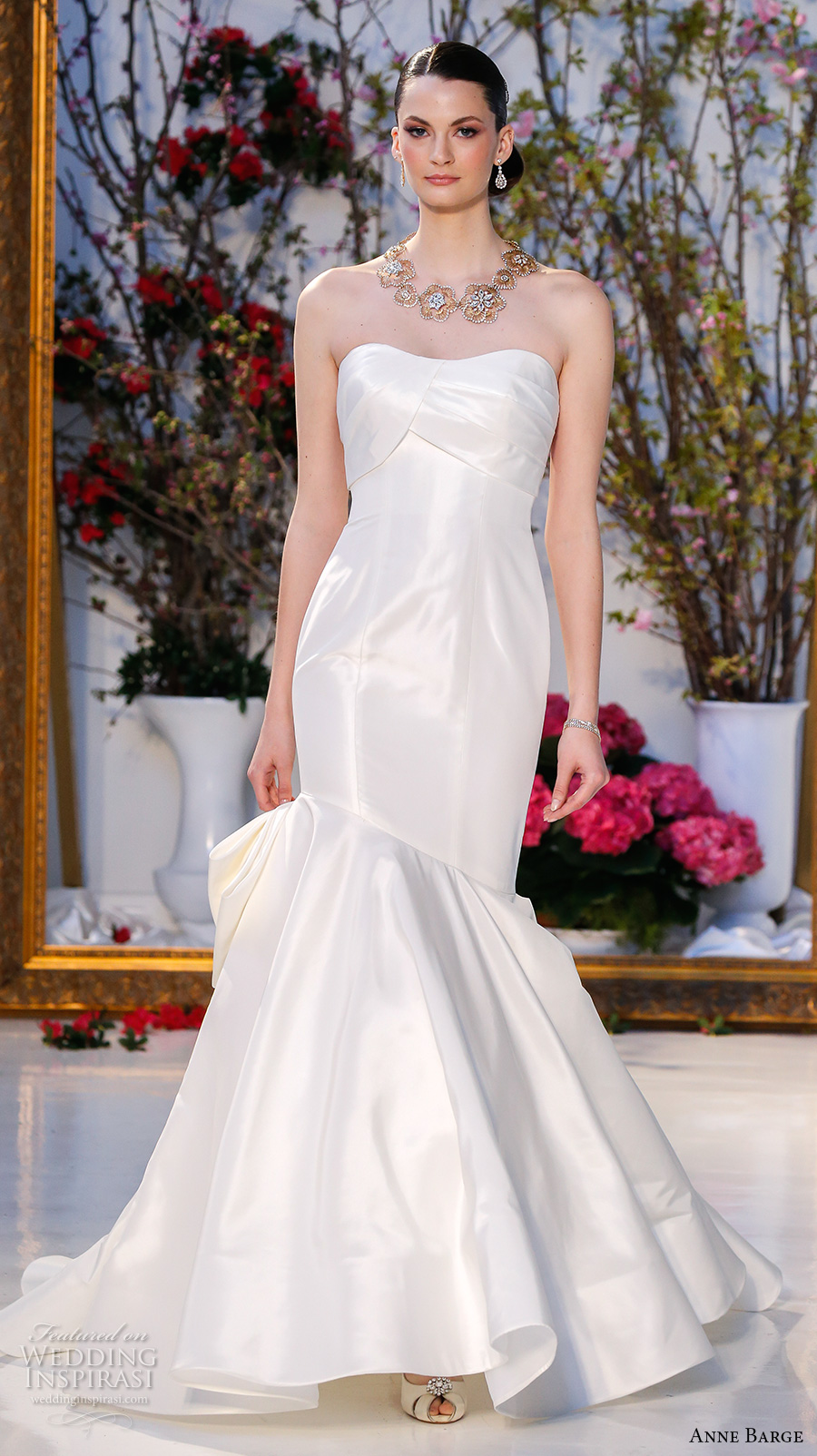 anne barge spring 2017 bridal strapless semi sweetheart neckline elegant satin mermaid wedding dress chapel train (007) mv anne barge spring 2017 bridal strapless semi sweetheart neckline elegant satin mermaid wedding dress chapel train (007) mv