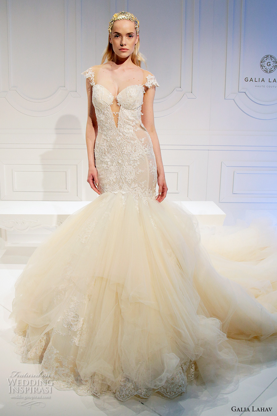 galia lahav spring 2017 bridal cap sleeves sweetheart keyhole neckline embellished bodice beautiful mermaid wedding dress long train (003) mv galia lahav spring 2017 bridal cap sleeves sweetheart keyhole neckline embellished bodice beautiful mermaid wedding dress long train (003) mv