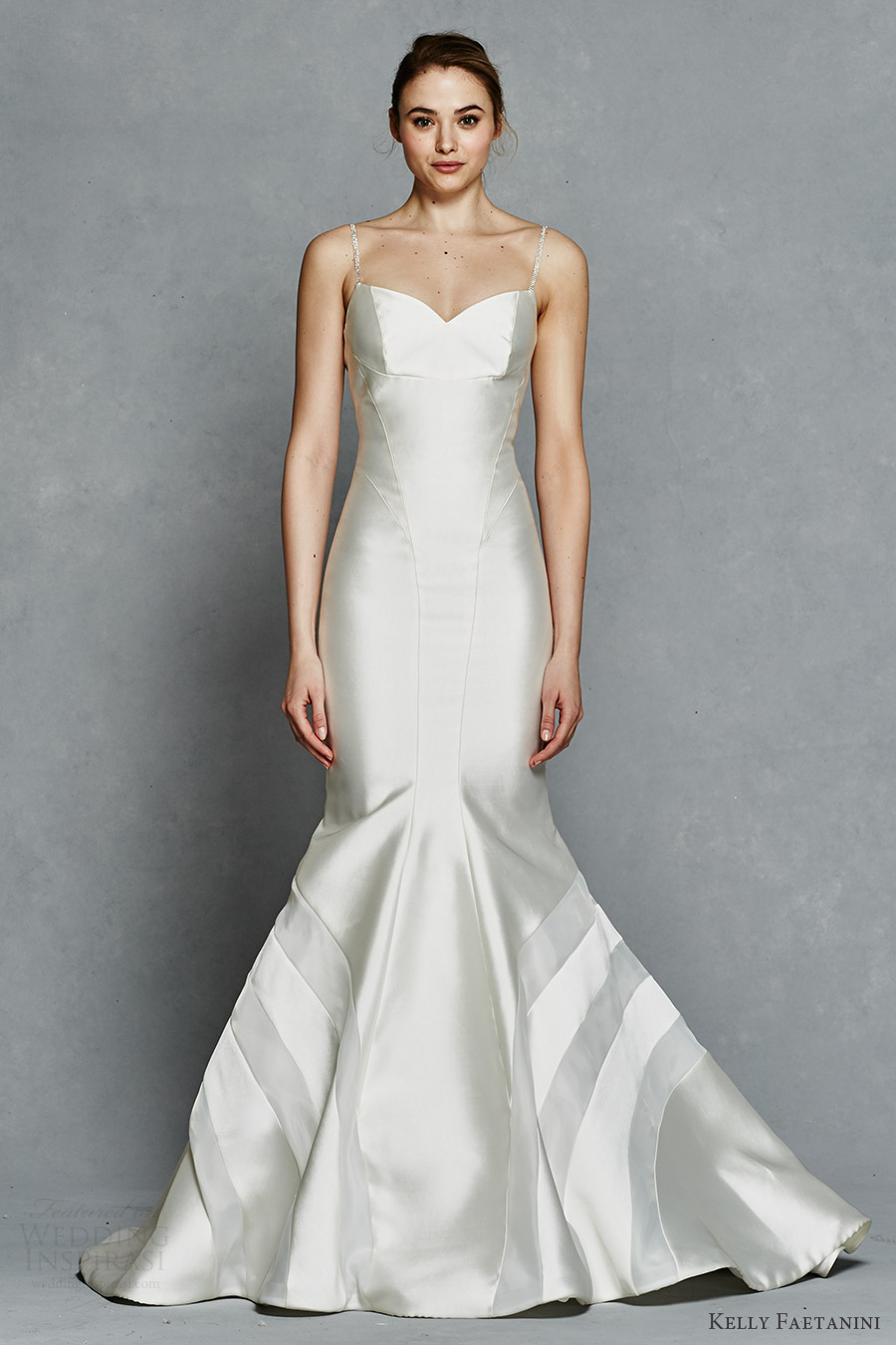 kelly faetanini bridal spring 2017 sleeveless beaded spaghetti straps sweetheart fit flare wedding dress (iris) mv