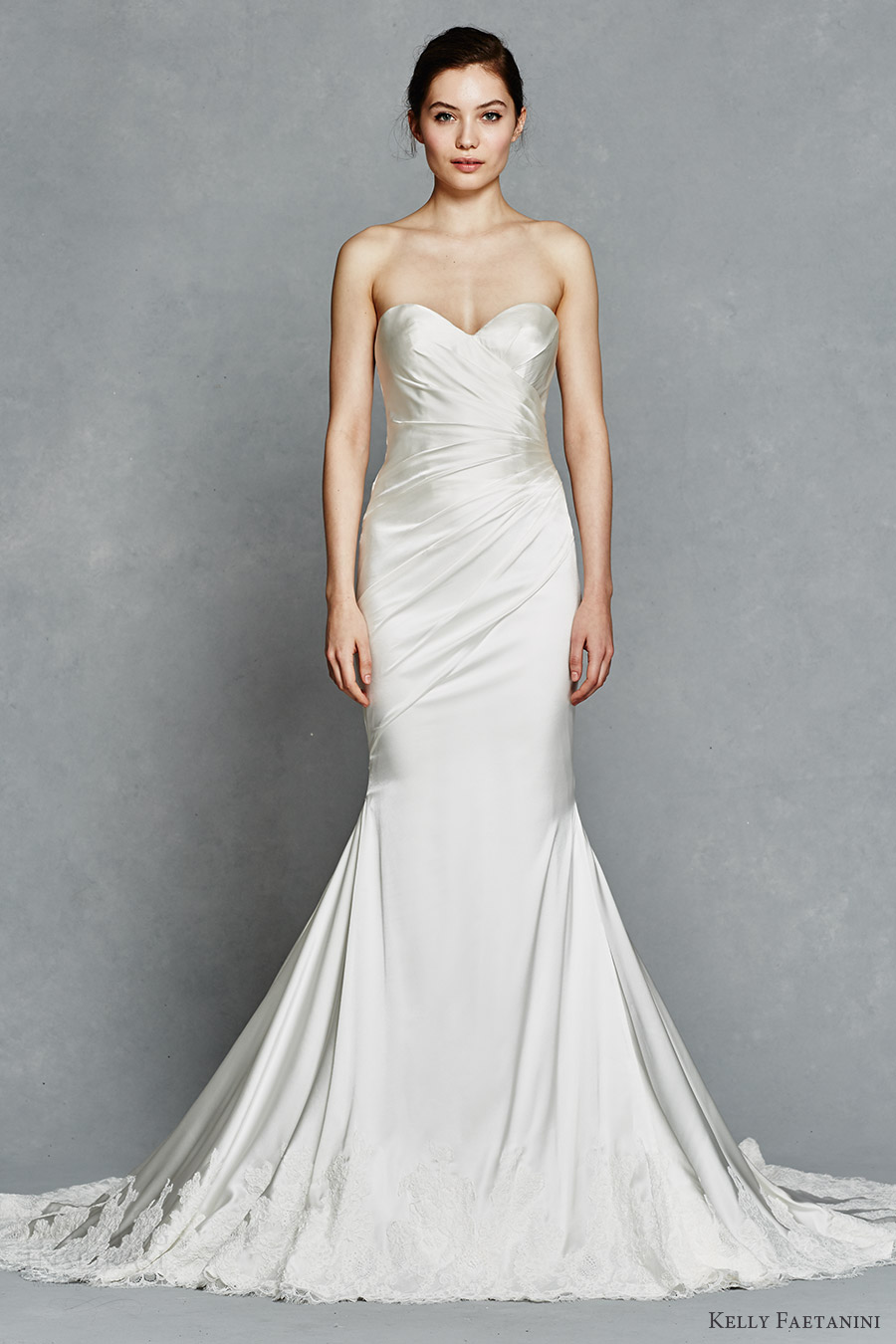 kelly faetanini bridal spring 2017 strapless sweetheart pleated bodice fit flare wedding dress (inez) mv scalloped lace train kelly faetanini bridal spring 2017 strapless sweetheart pleated bodice fit flare wedding dress (inez) mv scalloped lace train
