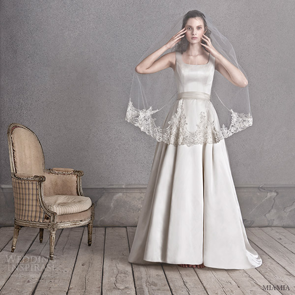 miamia bridal 2016 sleeveless thick straps square neck aline wedding dress (layla) mv oyster color