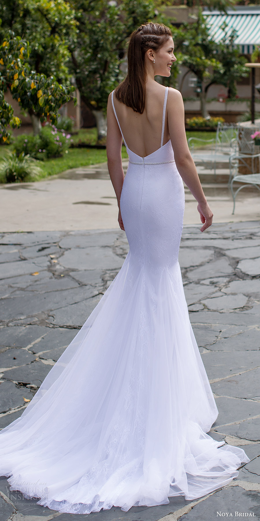 noya bridal 2016 sleeveless strap sweetheart mermaid trumpet wedding dress (1206) bv train noya bridal 2016 sleeveless strap sweetheart mermaid trumpet wedding dress (1206) bv train