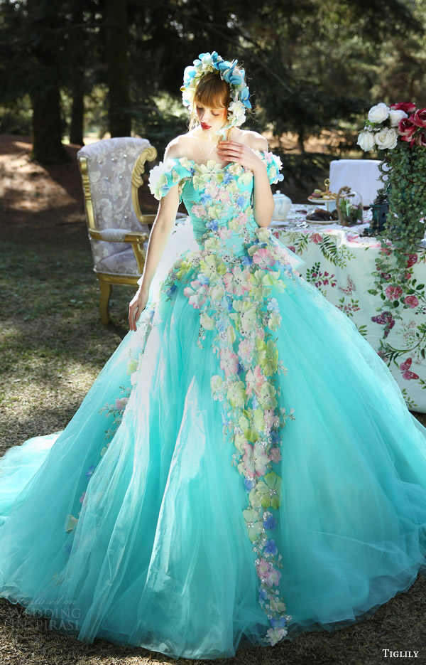 tiglily bridal 2016 off shoulder sweetheart ball gown wedding dress (grace) mv aqua color floral applique romantic fantasy tiglily bridal 2016 off shoulder sweetheart ball gown wedding dress (grace) mv aqua color floral applique romantic fantasy