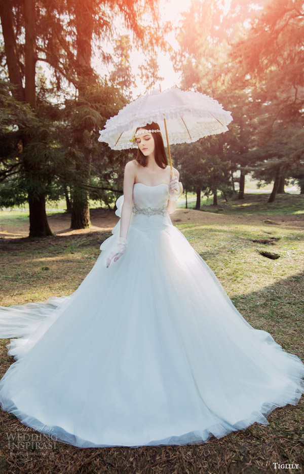tiglily bridal 2016 strapless semi sweetheart aline wedding dress (lara) mv romantic train tiglily bridal 2016 strapless semi sweetheart aline wedding dress (lara) mv romantic train