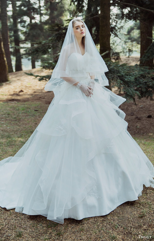 tiglily bridal 2016 strapless sweeetheart ball gown wedding dress (rebecca) mv tiered skirt tiglily bridal 2016 strapless sweeetheart ball gown wedding dress (rebecca) mv tiered skirt