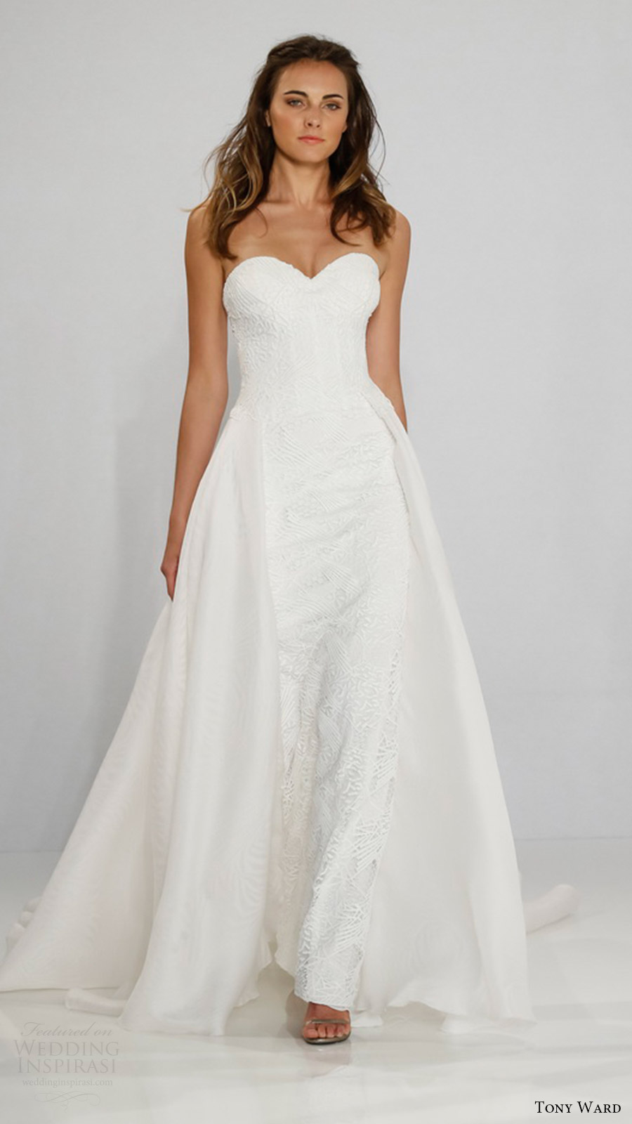 tony ward bridal 2017 strapless sweetheart aline wedding dress (hera) mv