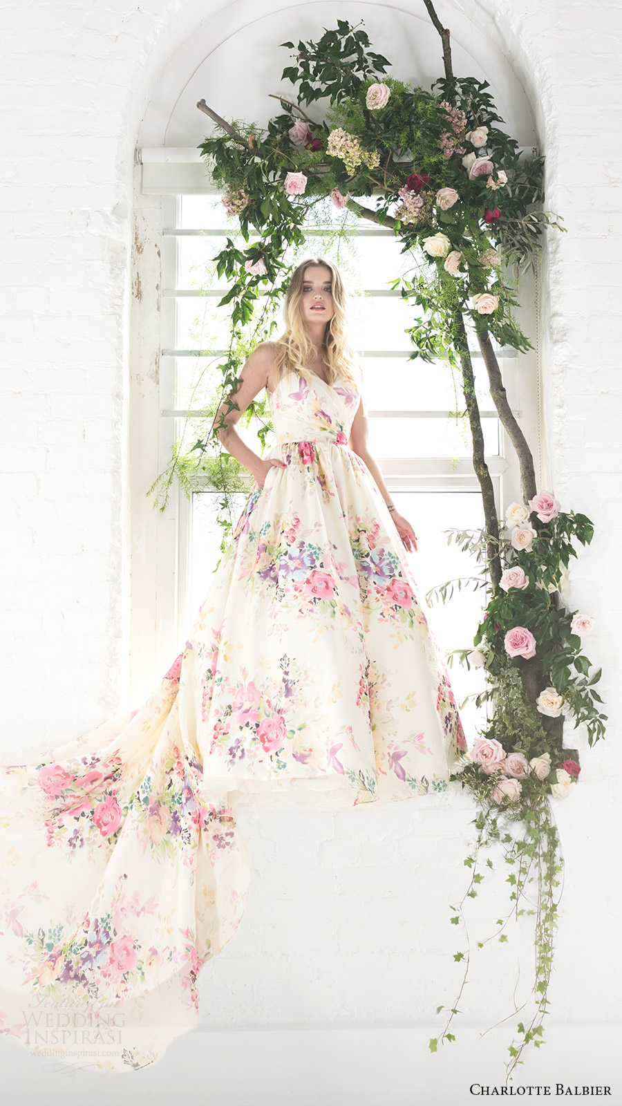 charlotte balbier bridal 2017 sleeveless vneck ball gown wedding dress (untamed love) fv long train charlotte balbier bridal 2017 sleeveless vneck ball gown wedding dress (untamed love) fv long train