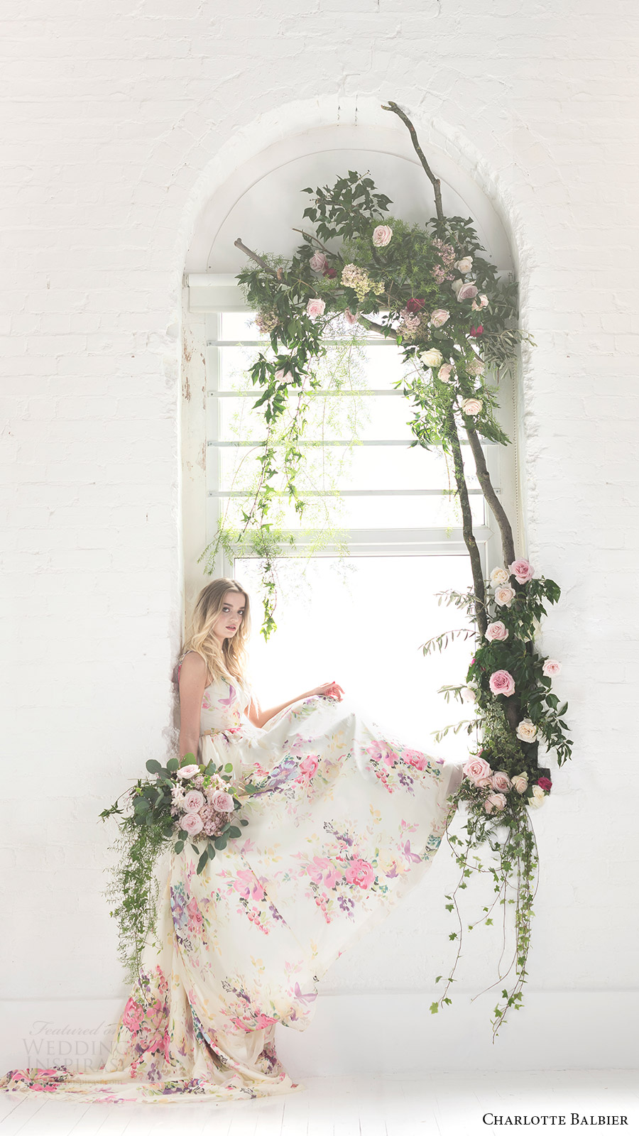 charlotte balbier bridal 2017 sleeveless vneck ball gown wedding dress (untamed love) sv floral print multicolor charlotte balbier bridal 2017 sleeveless vneck ball gown wedding dress (untamed love) sv floral print multicolor
