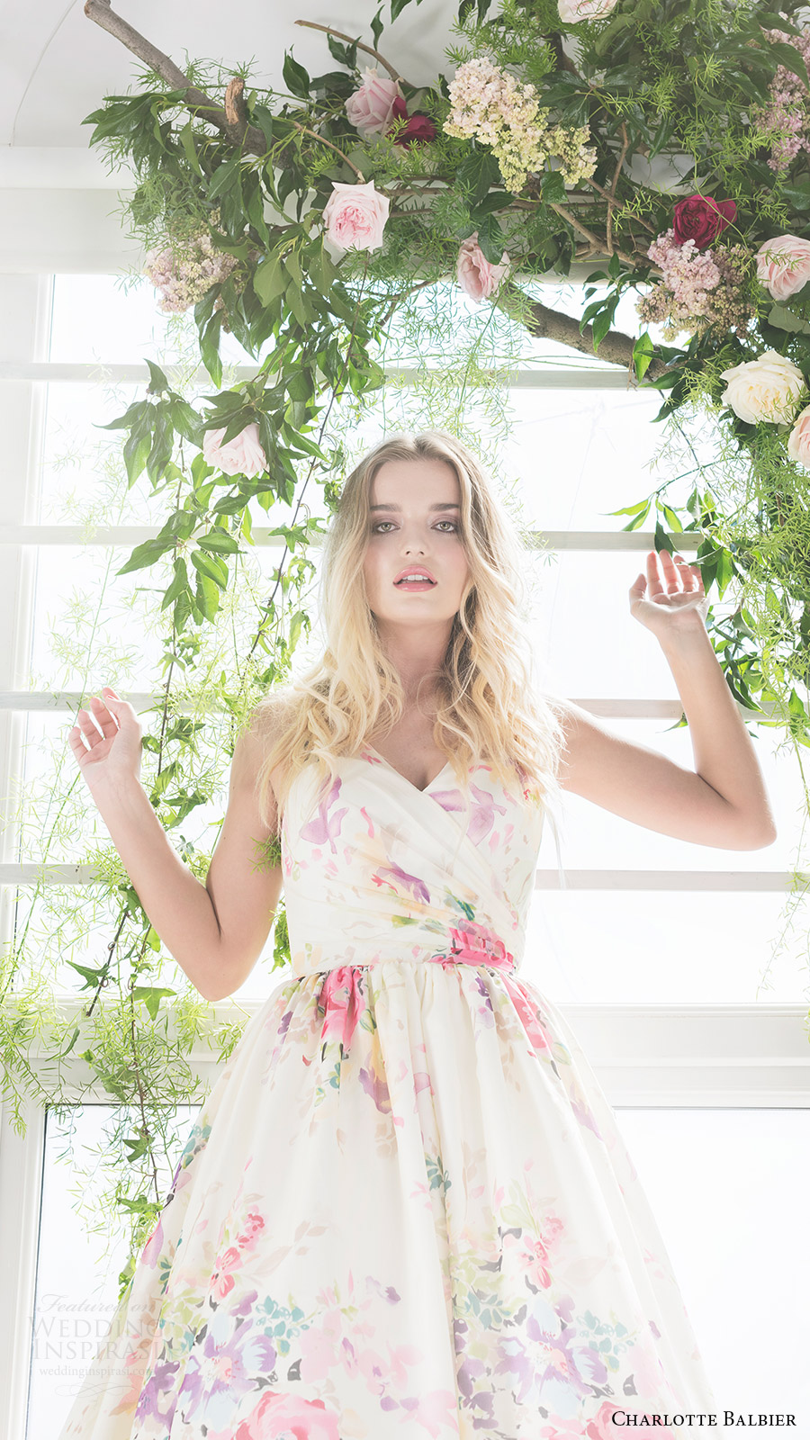 charlotte balbier bridal 2017 sleeveless vneck ball gown wedding dress (untamed love) zfv floral print multicolor charlotte balbier bridal 2017 sleeveless vneck ball gown wedding dress (untamed love) zfv floral print multicolor