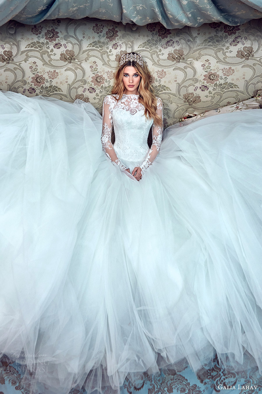 galia lahav bridal spring 2017 long sleeves high neck ball gown wedding dresses (corina) fv galia lahav bridal spring 2017 long sleeves high neck ball gown wedding dresses (corina) fv