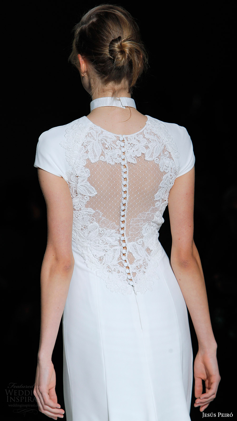 jesus peiro bridal 2017 cap sleeves jewel neck trumpet crepe wedding drses (13) bv illusion back jesus peiro bridal 2017 cap sleeves jewel neck trumpet crepe wedding drses (13) bv illusion back
