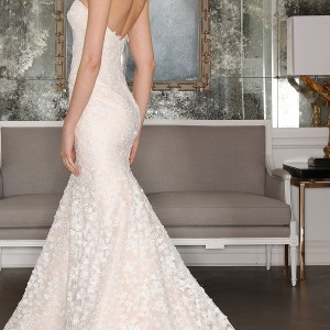 romona keveza bridal spring 2017 strapless sweetheart trumpet wedding dress (rk7408) bv train