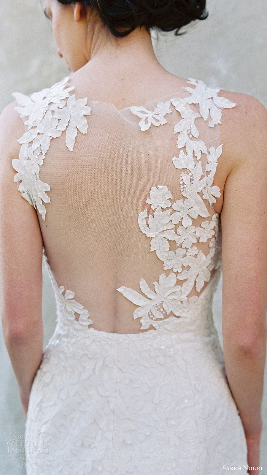 sareh nouri bridal spring 2017 sleeveless sweetheart illusion jewel mermaid wedding dress (magnolia) zbv illusion back train sareh nouri bridal spring 2017 sleeveless sweetheart illusion jewel mermaid wedding dress (magnolia) zbv illusion back train