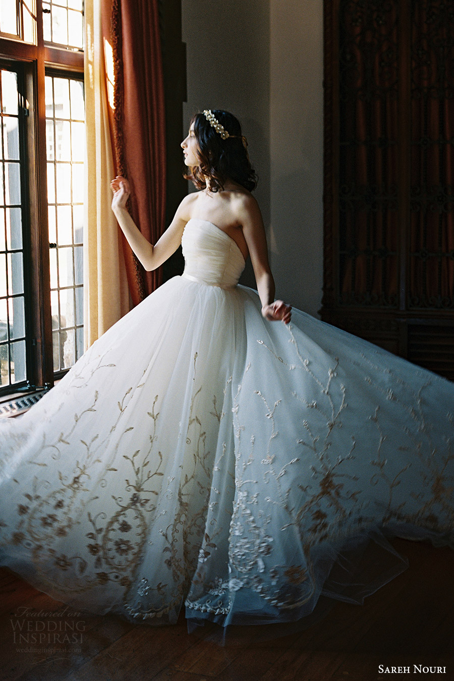 sareh nouri bridal spring 2017 strapless straightacross ball gown wedding dress (ivy) sv train romantic sareh nouri bridal spring 2017 strapless straightacross ball gown wedding dress (ivy) sv train romantic