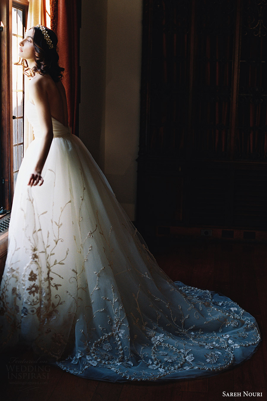 sareh nouri bridal spring 2017 strapless straightacross ball gown wedding dress (ivy) sv train sareh nouri bridal spring 2017 strapless straightacross ball gown wedding dress (ivy) sv train
