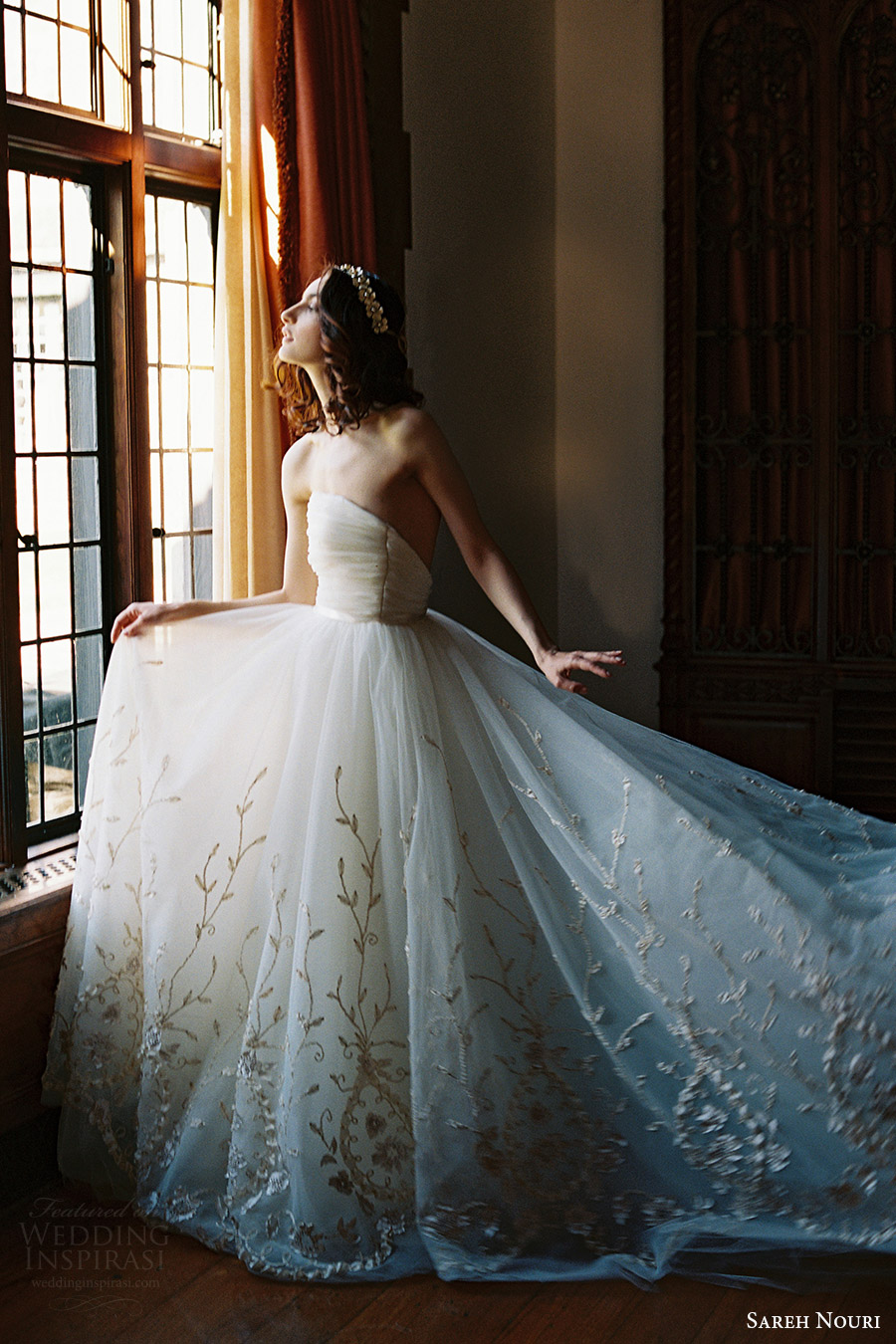 sareh nouri bridal spring 2017 strapless straightacross ball gown wedding dress (ivy) sv train sareh nouri bridal spring 2017 strapless straightacross ball gown wedding dress (ivy) sv train