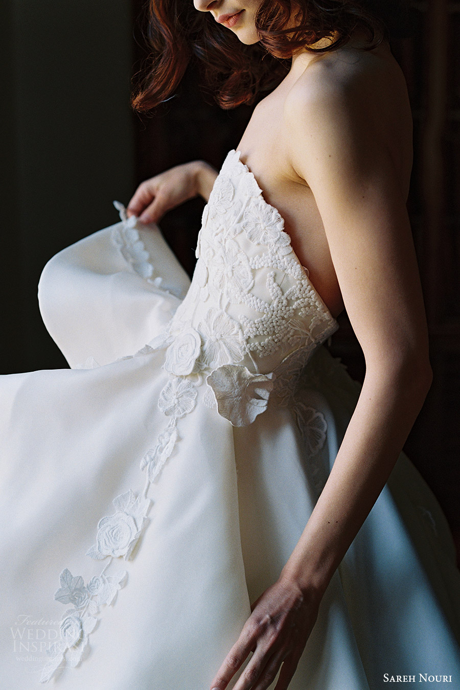 sareh nouri bridal spring 2017 strapless sweetheart ball gown wedding dress (dahlia) zfv embroidered bodice sareh nouri bridal spring 2017 strapless sweetheart ball gown wedding dress (dahlia) zfv embroidered bodice