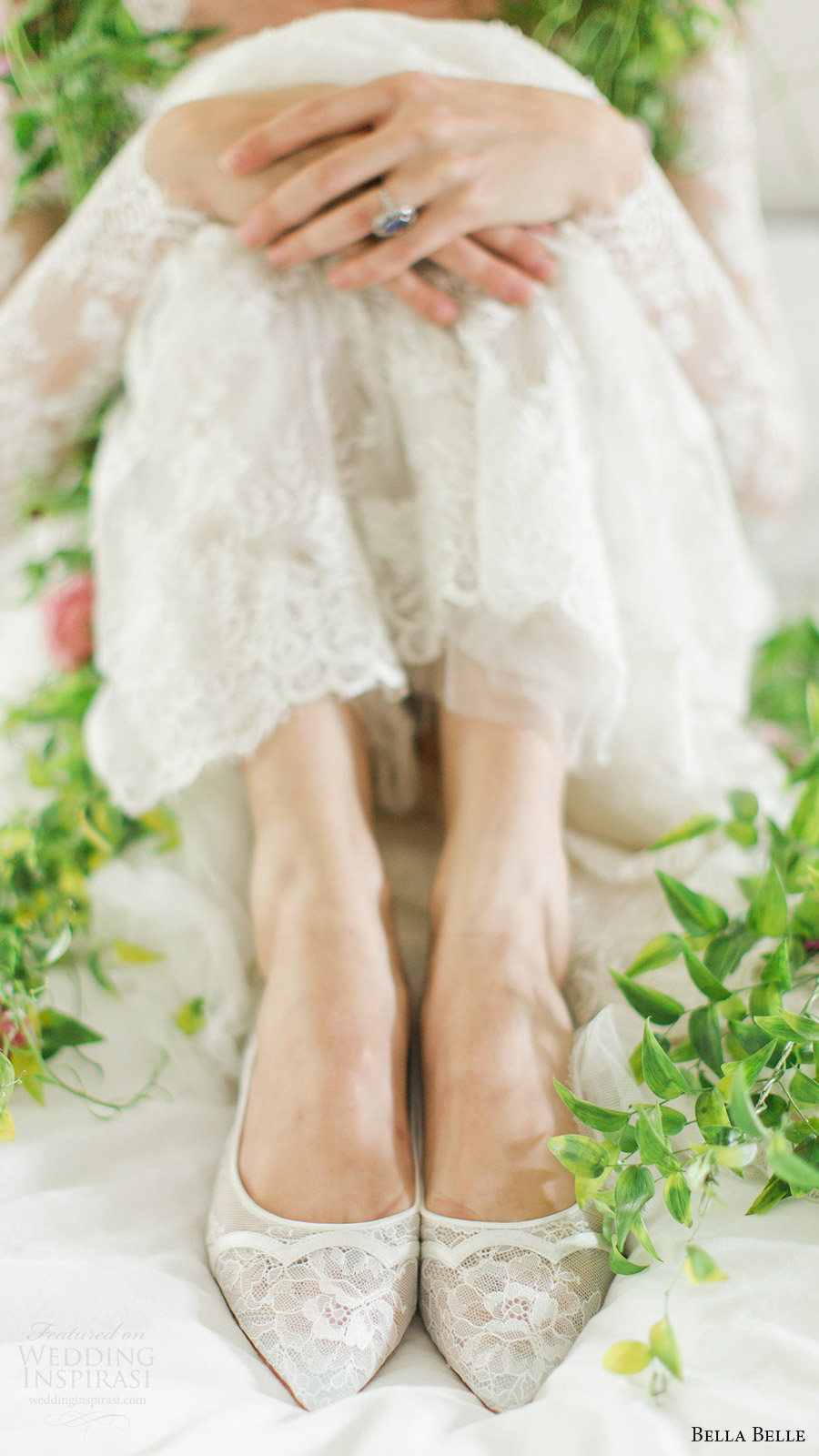 bella belle bridal shoes 2016 sophie scalloped chantily lace flat wedding shoes 