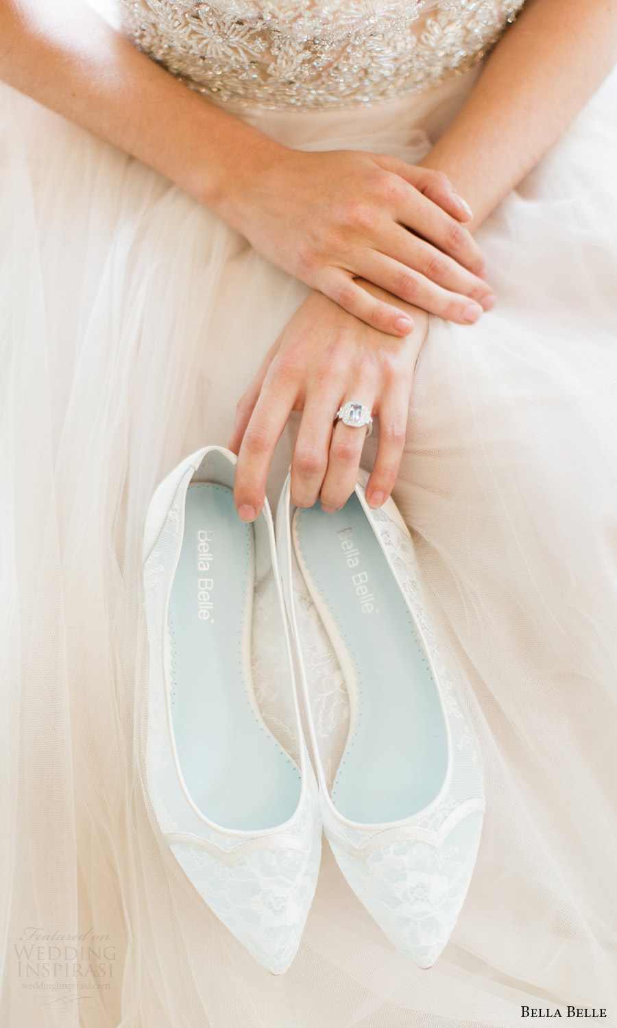 bella belle bridal shoes 2016 sophie scalloped chantily lace flat wedding shoes