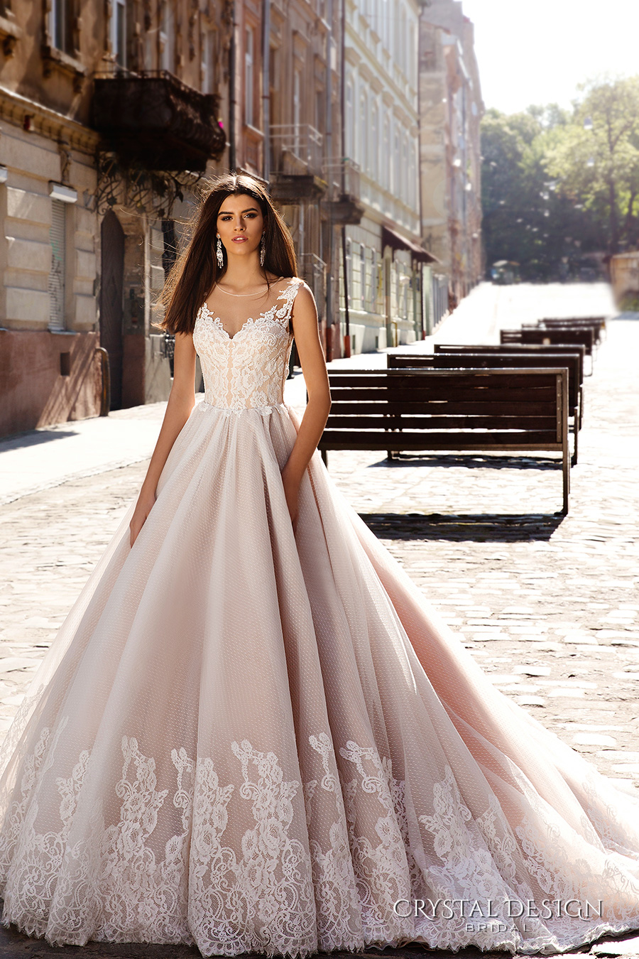 Luxury Tulle Princess Evening Gown With Colorful Strapless Design, Puffy  Long Train, Layered Ruffles, And Arabic Dubai Wedding Glamour 230208 From  Quan01, $246.28 | DHgate.Com