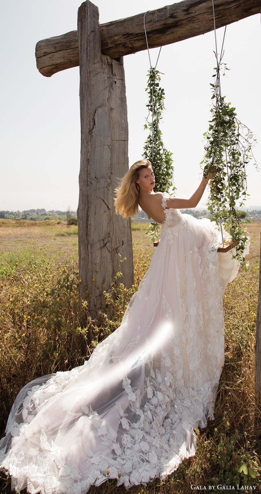 gala galia lahav spring 2017 off shoulder deep vneck aline wedding dress (710) bv romantic long train