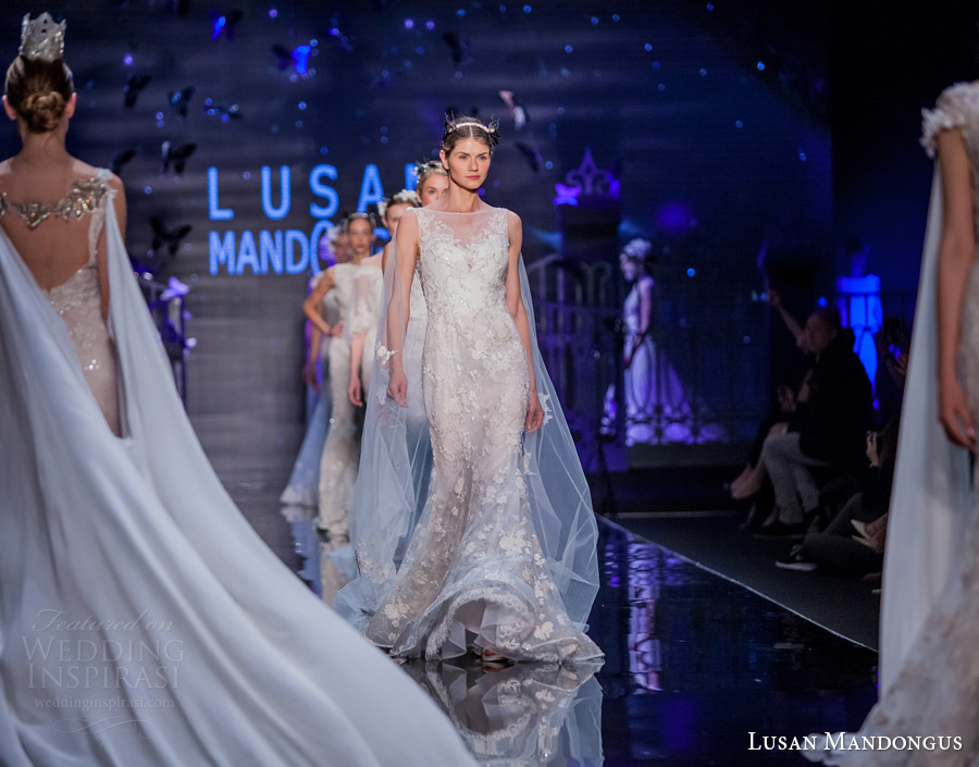 lusan mandongus bridal 2017 wedding dresses finale si sposa italia runway