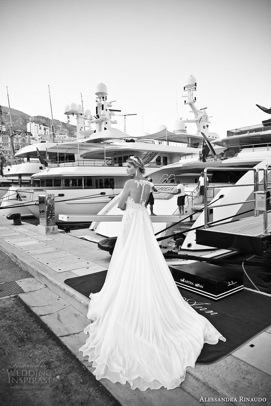 alessandra rinaudo 2017 bridal illusion long sleeves illusion boat neck v neck heavily embellished bodice sheer back long train (23) bv