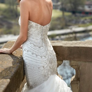 eddy k couture 2017 bridal strapless sweetheart neckline beaded heavily embellished bodice classic glamorous mermaid wedding dress sweep train (ct167) zbv