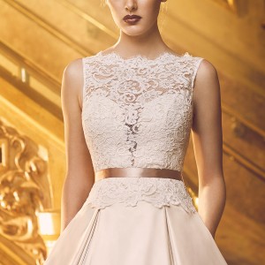 paloma blanca fall 2016 bridal sleeveless scallop bateau neckline heavily embellished bodice beautiful princess romantic a  line ball gown wedding dress with pockets v back chapel train (4720) zv