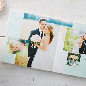 shutterfly wedding photo book premium layflat page album style outdoor wedding theme