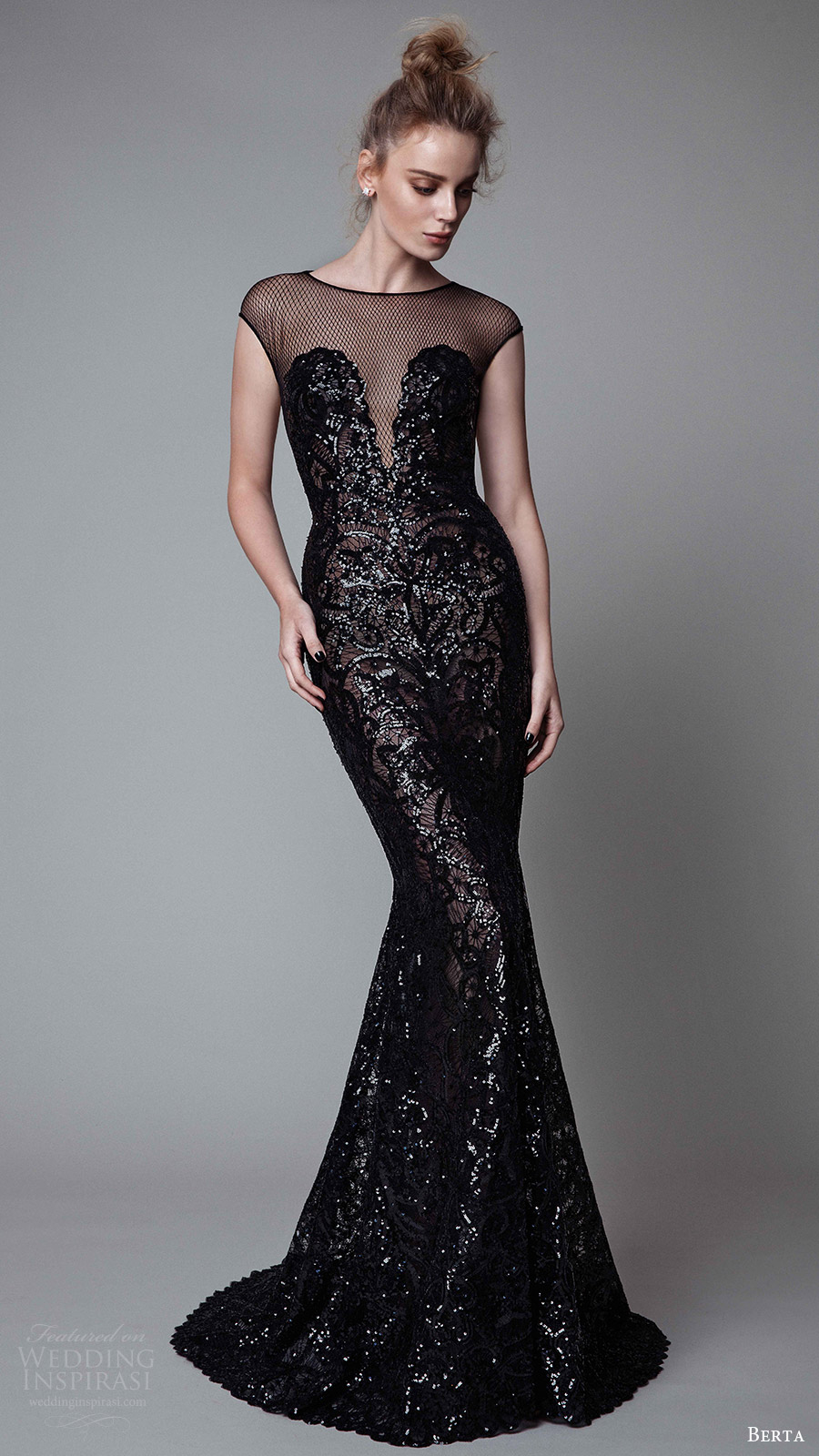 berta rtw fall 2017 (17 19) illusion cap sleeves jewel neck sheath evening dress embellished mv berta rtw fall 2017 (17 19) illusion cap sleeves jewel neck sheath evening dress embellished mv