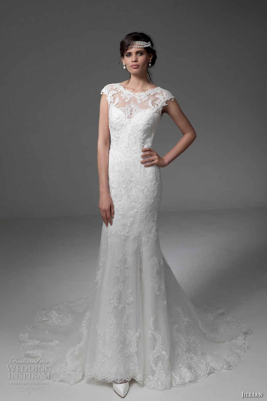 jillian 2017 bridal cap sleeves illusion boat sweetheart neckline full embellishment elegant sheath wedding dress keyhole back chapel train (melba) mv jillian 2017 bridal cap sleeves illusion boat sweetheart neckline full embellishment elegant sheath wedding dress keyhole back chapel train (melba) mv
