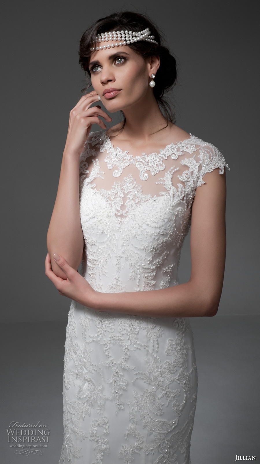 jillian 2017 bridal cap sleeves illusion boat sweetheart neckline full embellishment elegant sheath wedding dress keyhole back chapel train (melba) zv jillian 2017 bridal cap sleeves illusion boat sweetheart neckline full embellishment elegant sheath wedding dress keyhole back chapel train (melba) zv