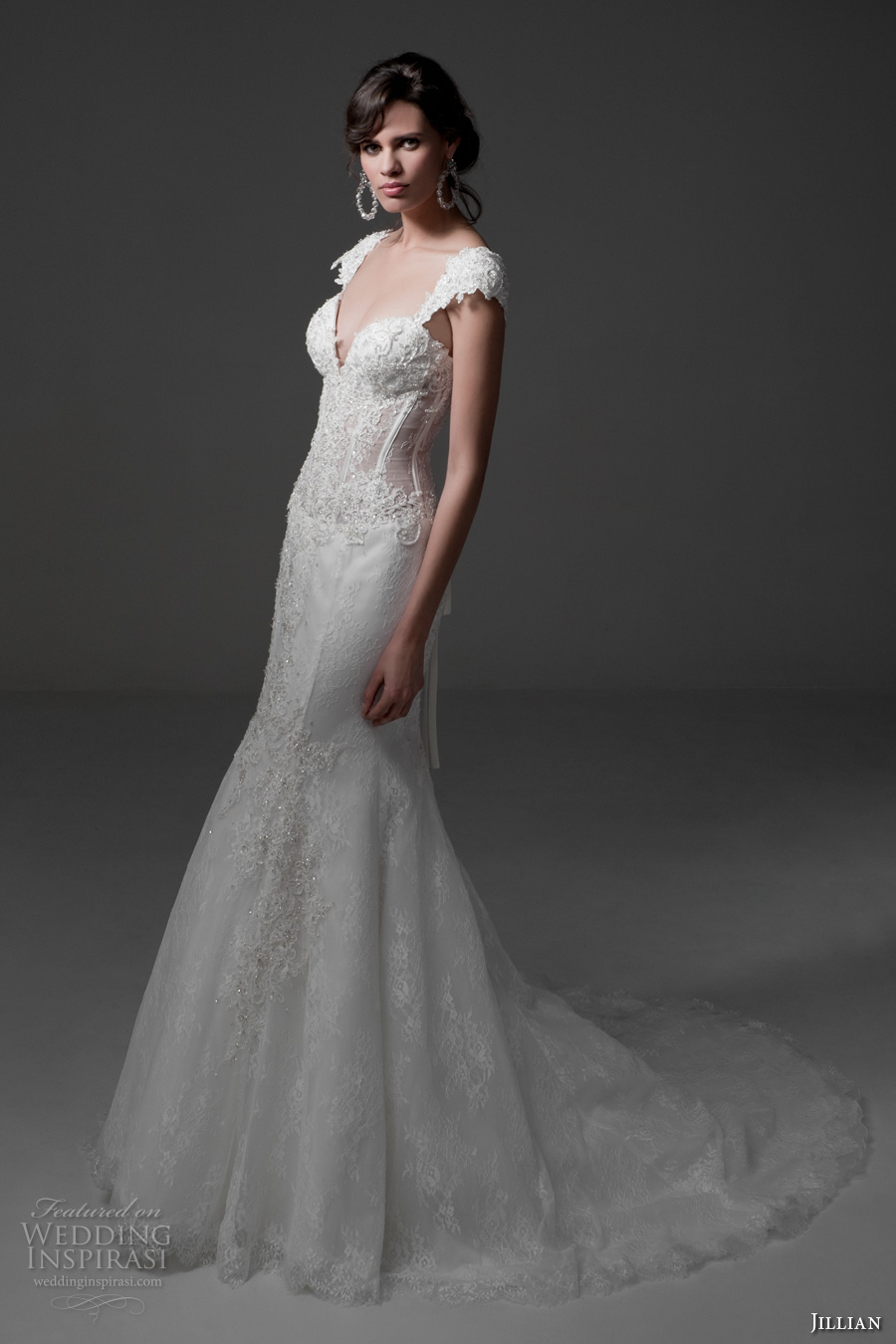 jillian 2017 bridal cap sleeves sweetheart neckline bustier bodice full embellishment sexy lace mermaid wedding dress chapel train (melania) mv jillian 2017 bridal cap sleeves sweetheart neckline bustier bodice full embellishment sexy lace mermaid wedding dress chapel train (melania) mv
