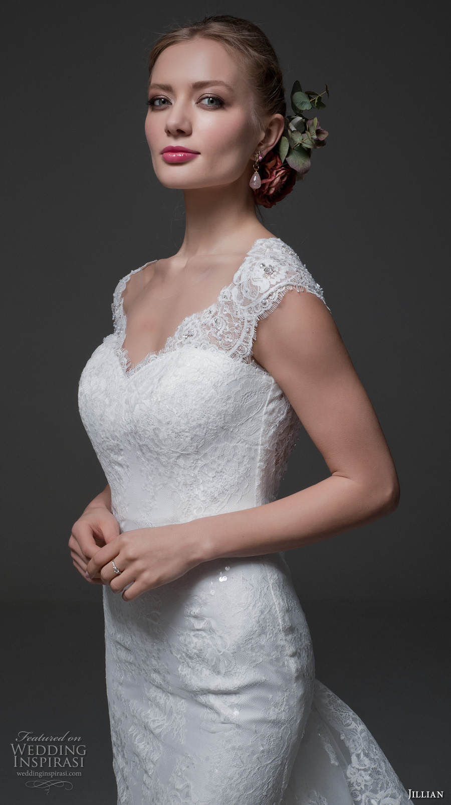 jillian 2017 bridal cap sleeves sweetheart neckline full embellishment elegant sheath wedding dress low back tiered long train (miranda) zv jillian 2017 bridal cap sleeves sweetheart neckline full embellishment elegant sheath wedding dress low back tiered long train (miranda) zv