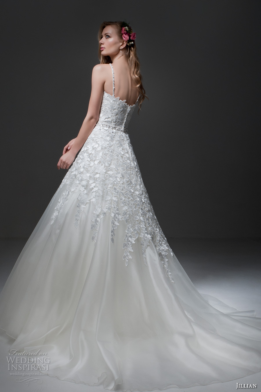 jillian 2017 bridal sleeveless cross strap sweetheart neckline heavily embellished bodice romantic a line wedding dress chapel train (misha) bv jillian 2017 bridal sleeveless cross strap sweetheart neckline heavily embellished bodice romantic a line wedding dress chapel train (misha) bv