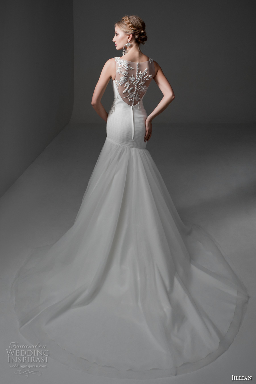 jillian 2017 bridal sleeveless strap v neck surplice bodice lightly embellished drop waist tulle skirt elegant modified a line wedding lace back chapel train (maya) bv jillian 2017 bridal sleeveless strap v neck surplice bodice lightly embellished drop waist tulle skirt elegant modified a line wedding lace back chapel train (maya) bv