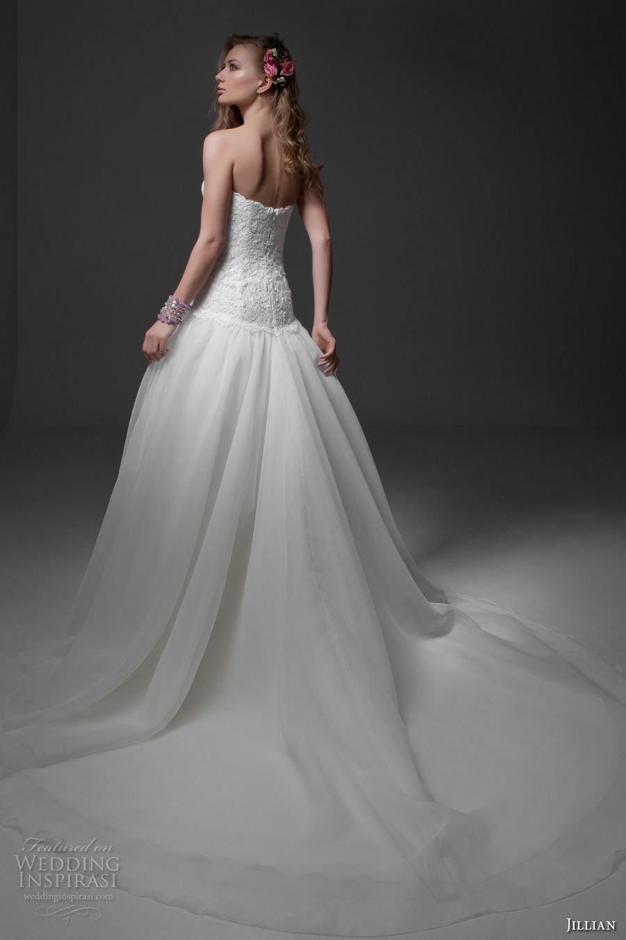 jillian 2017 bridal strapless straight across neckline heavily embellished bodice tulle skirt drop waist romantic a line wedding dress chapel train (mariella) bv jillian 2017 bridal strapless straight across neckline heavily embellished bodice tulle skirt drop waist romantic a line wedding dress chapel train (mariella) bv