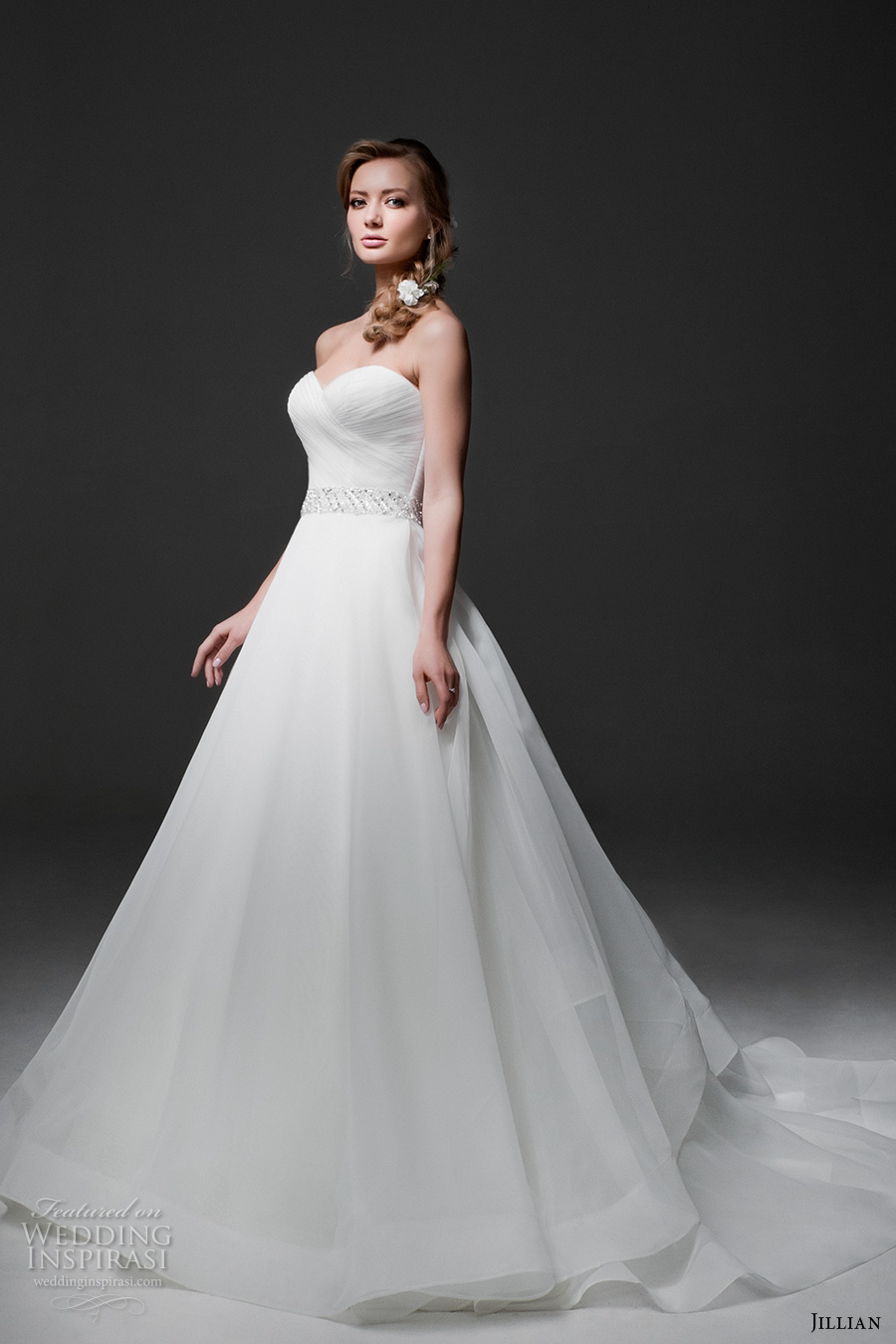 jillian 2017 bridal strapless sweetheart neckline surplice bodice simple classic a line wedding dress chapel train (mia) mv jillian 2017 bridal strapless sweetheart neckline surplice bodice simple classic a line wedding dress chapel train (mia) mv
