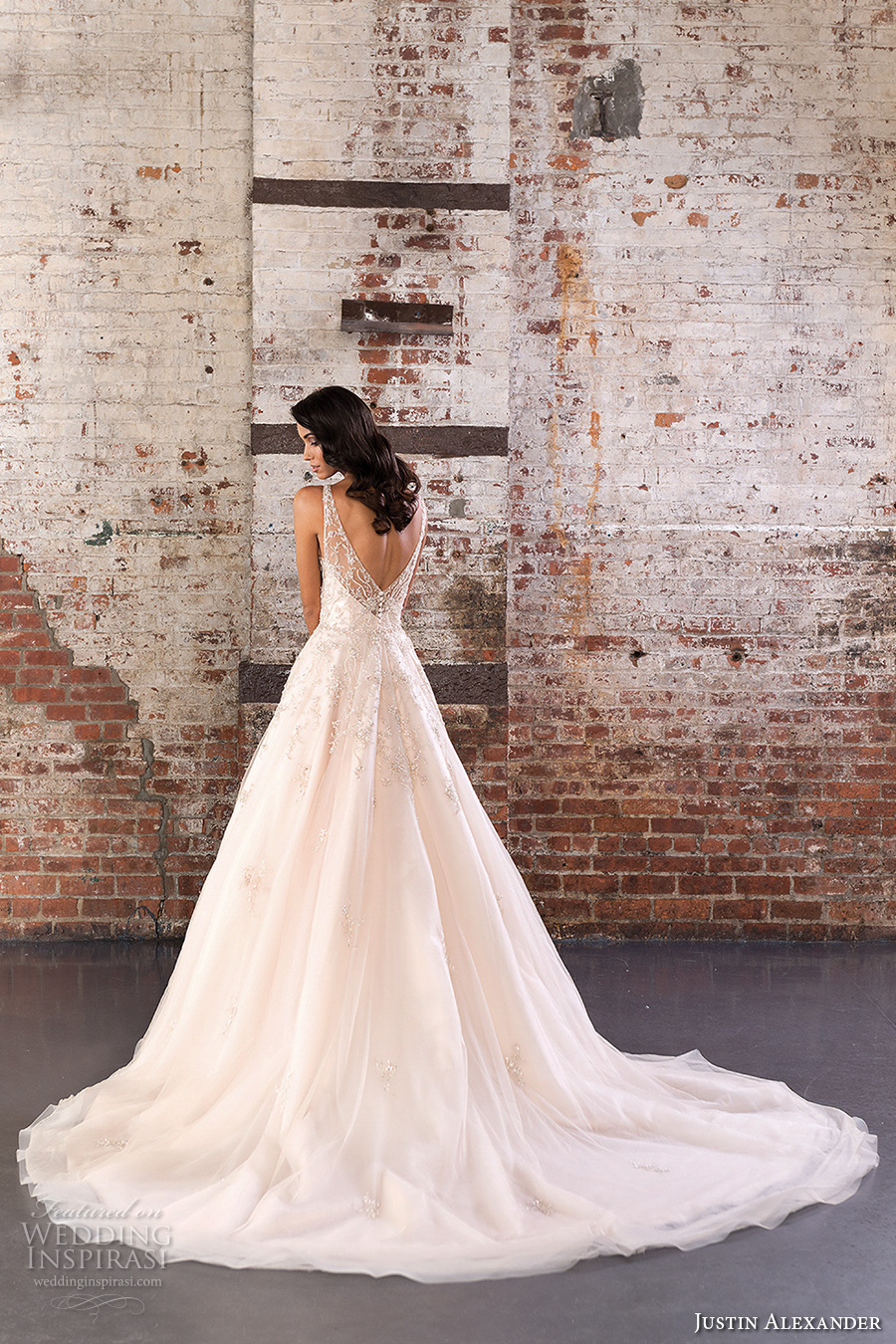 justin alexander spring 2017 bridal sleeveless illusion bateau neckline sweetheart deep plunging neckline pretty romantic a line wedding dress v back chapel train (9848) bv justin alexander spring 2017 bridal sleeveless illusion bateau neckline sweetheart deep plunging neckline pretty romantic a line wedding dress v back chapel train (9848) bv