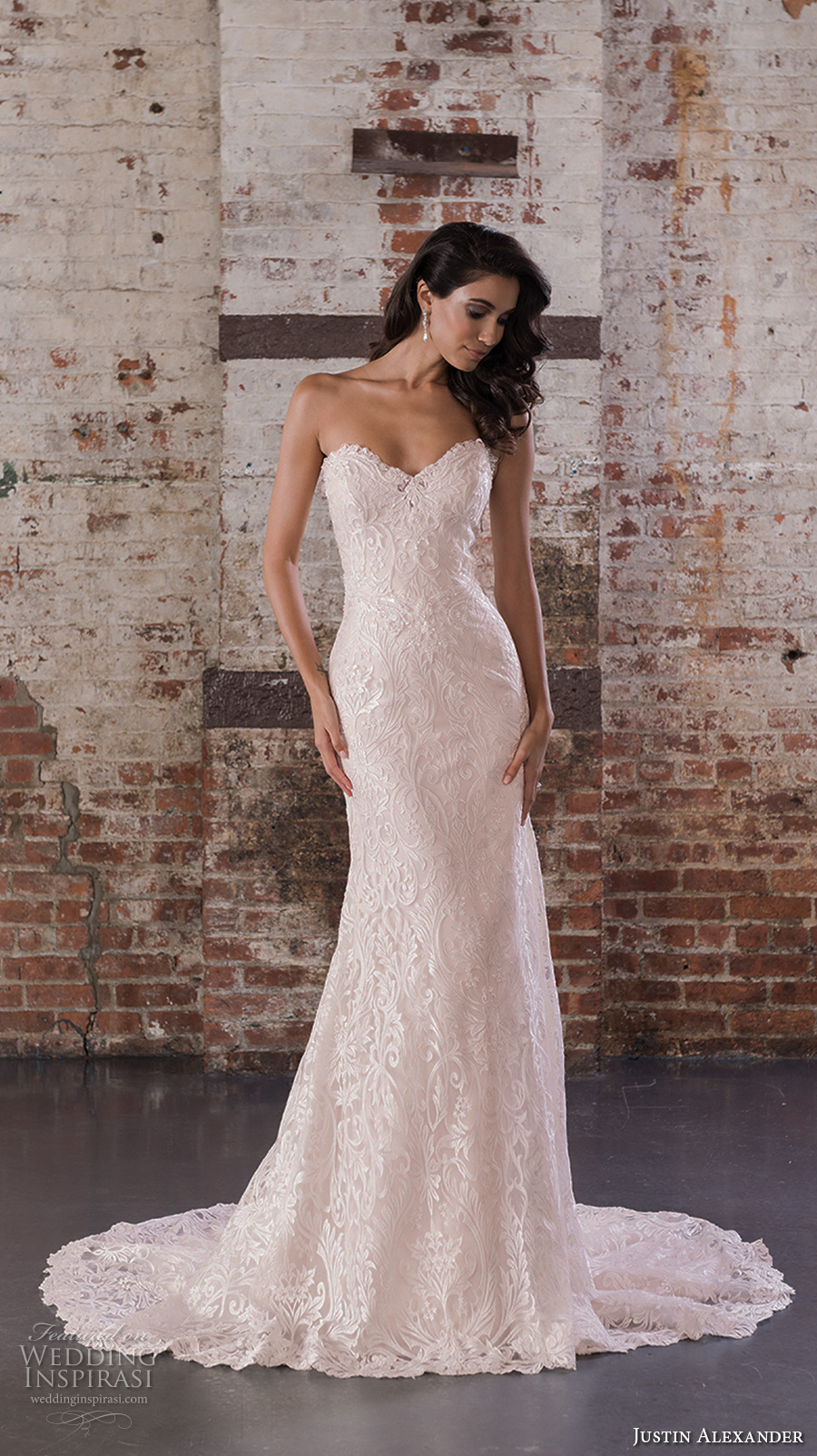 justin alexander spring 2017 bridal strapless sweetheart neckline full embellishment bodice classic elegant fit and flare wedding dress chapel train (9857) mv justin alexander spring 2017 bridal strapless sweetheart neckline full embellishment bodice classic elegant fit and flare wedding dress chapel train (9857) mv