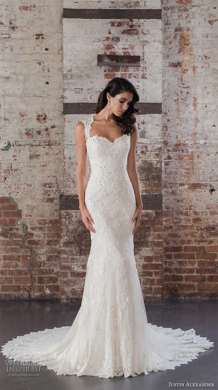 justin alexander spring 2017 bridal thick straps sweetheart neckline full embellishment elegant fit and flare wedding dress sheer back chapel train (9861) mv justin alexander spring 2017 bridal thick straps sweetheart neckline full embellishment elegant fit and flare wedding dress sheer back chapel train (9861) mv