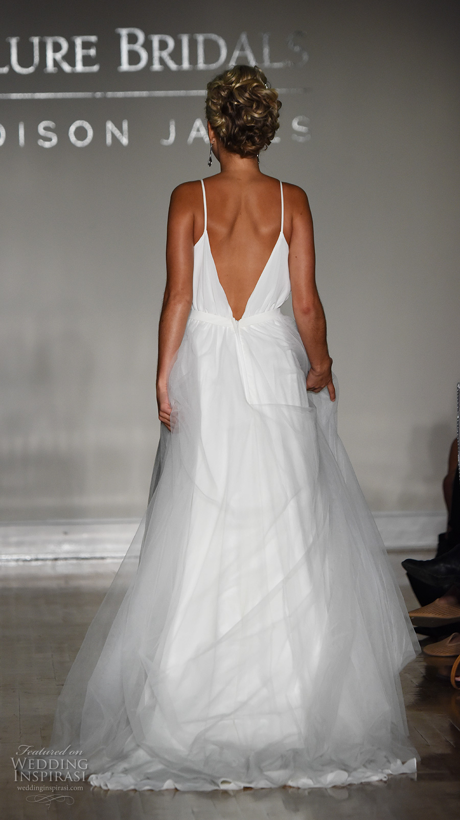 allure bridal maddison james f2017 sleeveless spagetti strap sweetheart neck wrap bodice simple romantic a  line wedding dress v low back sweep train (036) bv