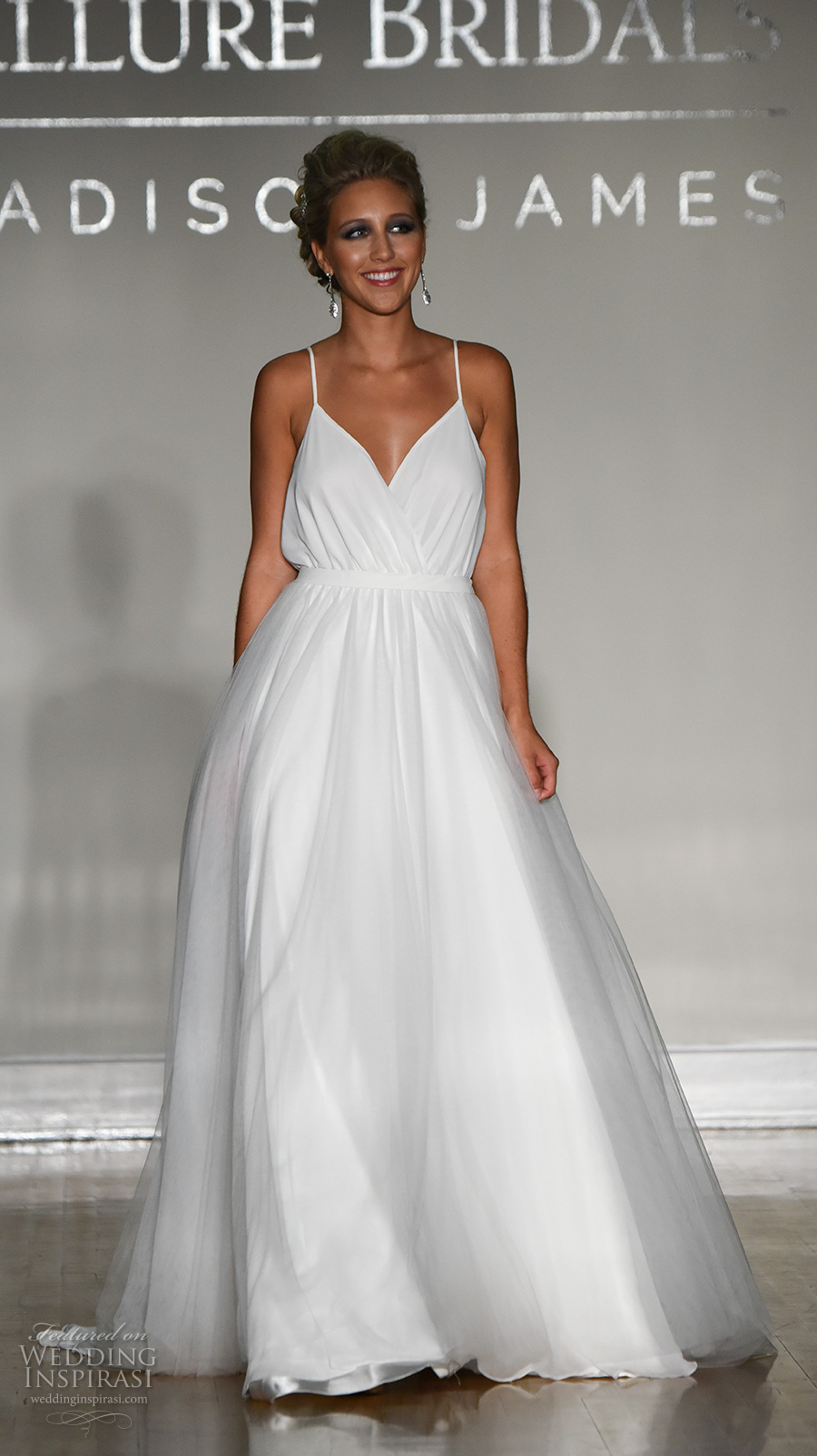 allure bridal maddison james f2017 sleeveless spagetti strap sweetheart neck wrap bodice simple romantic a  line wedding dress v low back sweep train (036) mv