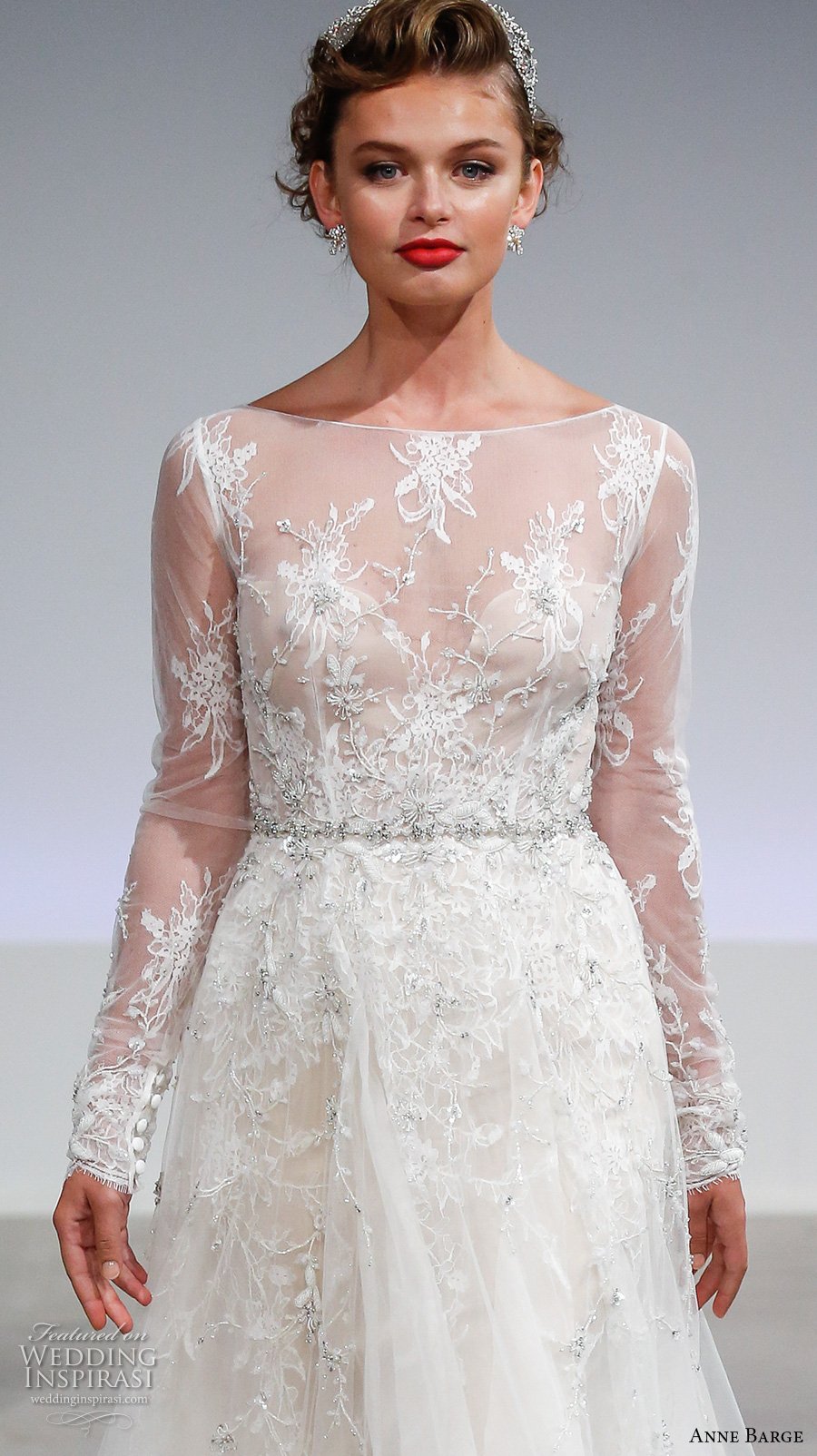 anne barge long sleeve wedding dress