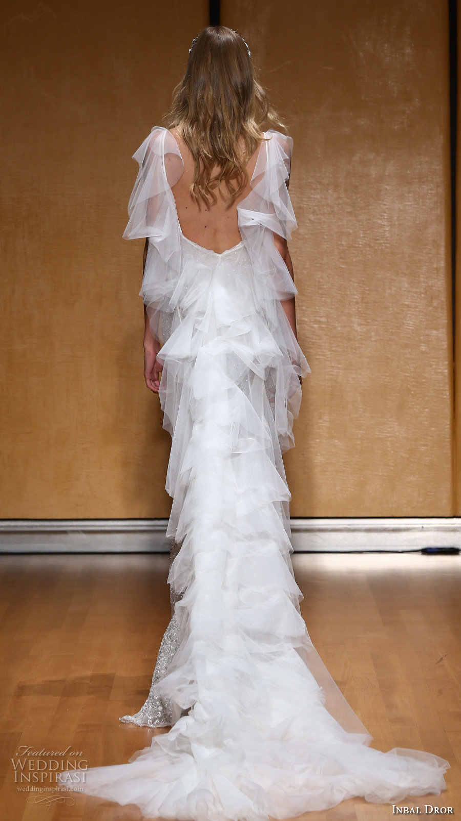 inbal dror 2017 bridal spagetti strap deep plunging sweetheart neckline full embellishment glamorous sexy sheath wedding dress open back sweep train (018) bv