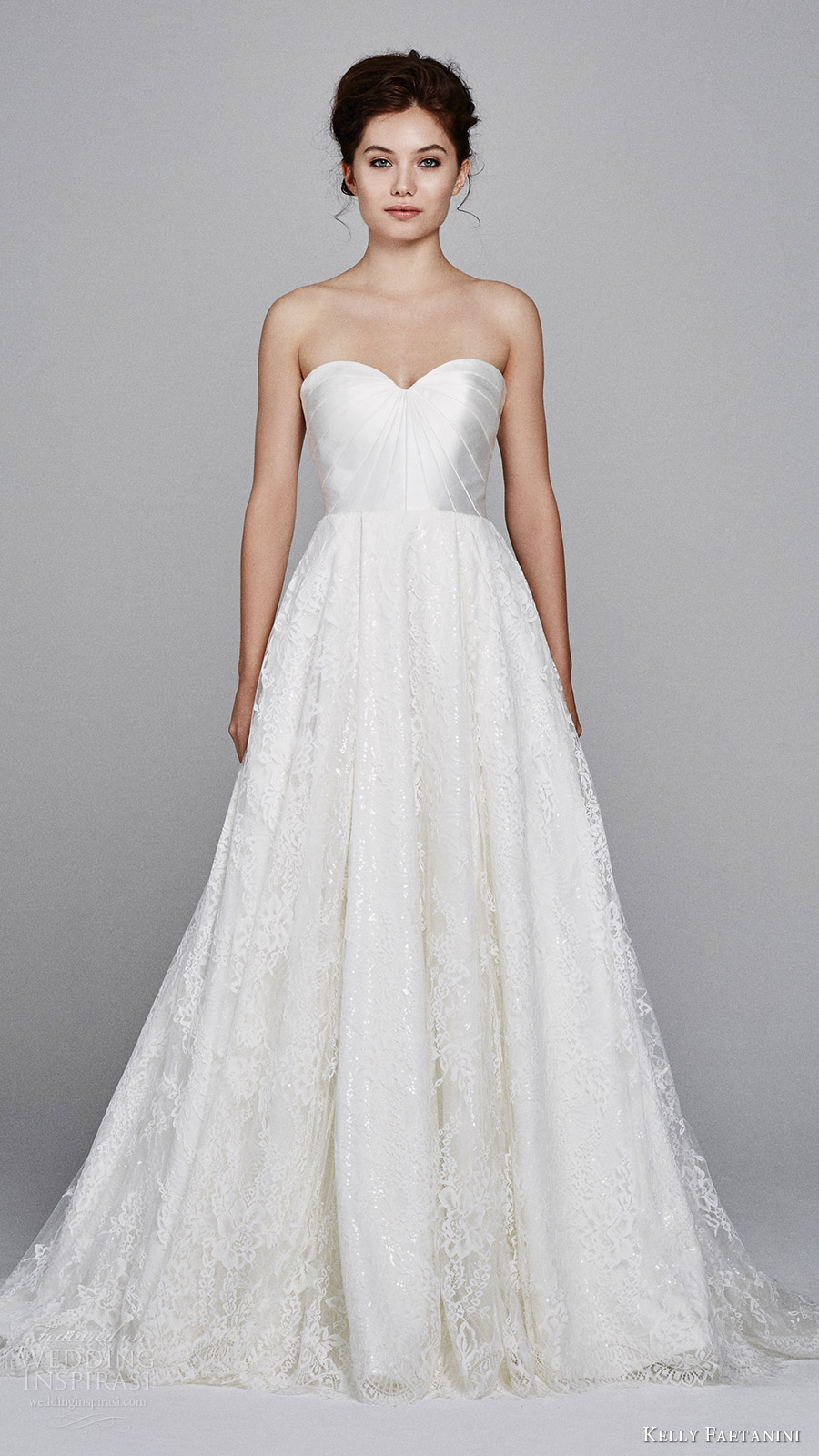 kelly faetanini fall 2017 strapless sweetheart mikado bodice aline lace wedding dress (aster) pockets mv